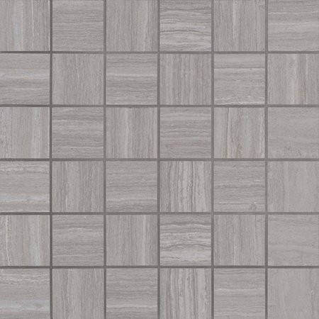 Msi Charisma Silver 12 In. X 12 In. X 10Mm Matte Ceramic Mesh-Mounted Mosaic Tile, 8PK ZOR-PT-0177